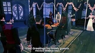 Masquerade night 3d hentai: gangbang, muff diving, and orgy action