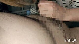 Japanese amateur couple performs outdoor blowjob and handjob in personal video.