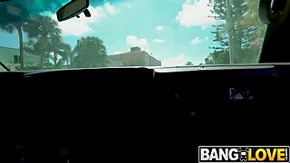 Amateur Selena Sosa in a hardcore bus ride in missionary position