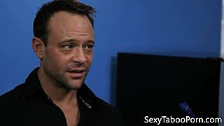 redhead gets pussypounded hard in steamy bathroom photoshoot scene