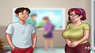 In Summertime Saga, I'll teach you French in episode 35.