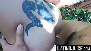 Tattooed Latino Cain Gomez Gets Bred Outdoors by Robert