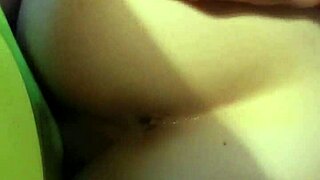 Beautiful shaved pussy fucked hard in ass