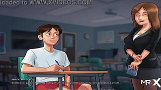 In Summertime Saga, I'll teach you French in episode 35.