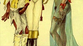 Vintage Art With Erotic Cartoon Elements