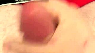 Quick Bed Masturbation Cumshot