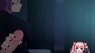 anime boyfriend comes over to suck and fuck