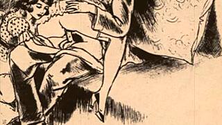 Vintage Art With Erotic Cartoon Elements