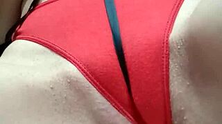 i was playing with panties and oops exposed pussy