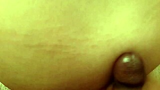 Black Top Cums On White Bottom's Ass!