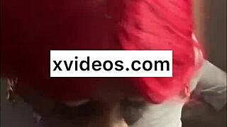 Ebony Tranny Gives Sloppy Deepthroat to BBC.