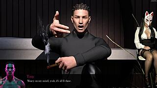 anime girl in sin heels teasing with upskirt views