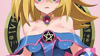 a yugi hentai adventure begins with epic battles and magical duels in a fantasy world.