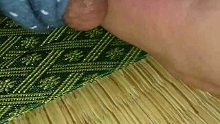 Japanese Wife's Nipples Exposed in Intimate Home Video