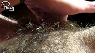 i got this big clit on my hairy stickey pussy