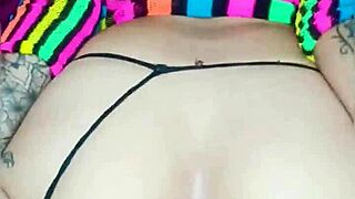 i put on lingerie in front of husband's friend he can't hold back and fucks me