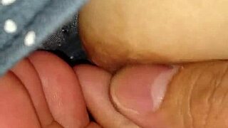 Japanese Wife's Nipples Exposed in Intimate Home Video