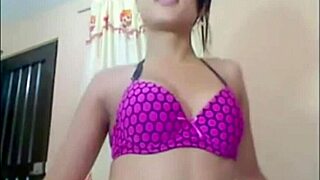 Steamy self-pleasure with a transgender model and her huge banana-shaped penis