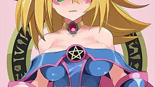 a yugi hentai adventure begins with epic battles and magical duels in a fantasy world.