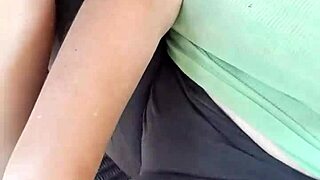 Feeling horny, this young girl plays with her feet and pussy.