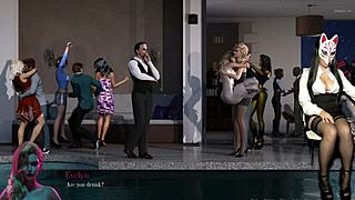 anime girl in sin heels teasing with upskirt views