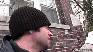 Hot gay threesome with sucking, blowjob, and fucking