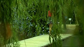 Public Bush Go Around With Big Cock