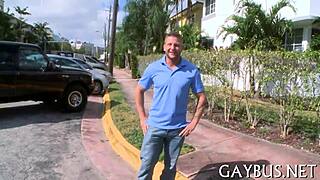 Intense free gay sex action