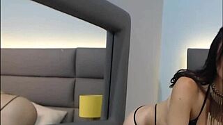 Latina Kendra Parker flaunts big tits and sexy ass on webcam.