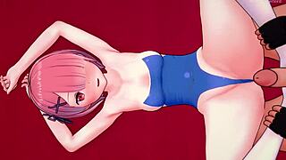 intense footjob in bikini