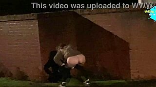 Cracky shows her natural tits in public, what a horny babe!