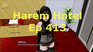 Harem hotel 413 with curvy anime girls