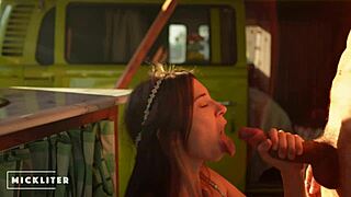 Woodstock sex party with a horny hippie for three days