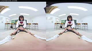 asian jav beauty contrasts classroom confession with lewd anal commands