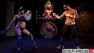 Mortal Kombat XXX Parody Features Femdom Milf Lesbian Licking Fucking Ass Oral Face Sitting Domination