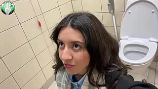 I have anal sex in the stadium restrooms during a football game with my friend’s help
