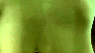 Beautiful woman with long hair in lingerie, POV sex with creampie