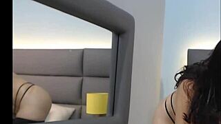 Latina Kendra Parker flaunts big tits and sexy ass on webcam.