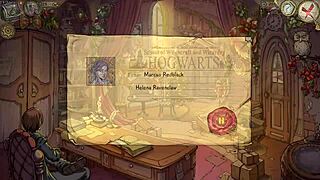 A girl gives a blowjob and a handjob in this video which is part of the Innocent Witches gameplay