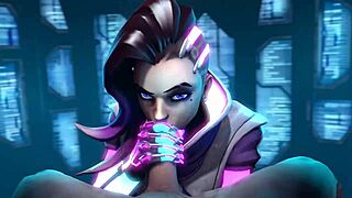 Overwatch Sombra Gets Wild with Blowjob and Sex 😏