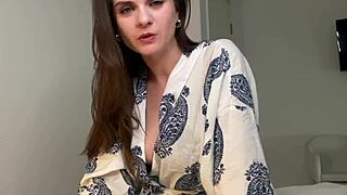 hey stepmom, caught ya cumming in the bedroom!