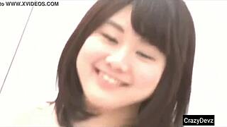 Cute Japanese Teen Shows Tight Body And Big Tits