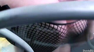 Shandafay's self-pleasure journey with a unique anal toy