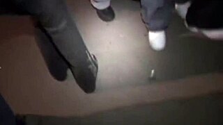 teen 18+ friends explore at university party