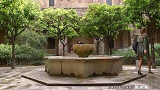 Privateblack babes Alexis Crystal and Sofi Goldfinger split a BBC. Wild threesome ignites.