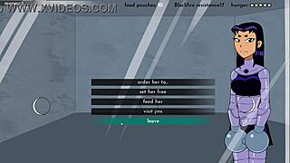 18titans part 12 - cumming on blackfire in hentai game