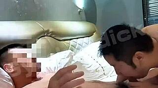 Gay Asian Amateur Couple Fucks Bareback