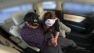 gay couple homemade car sex with creampie before outing