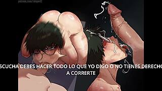 Maki Zenin Dominates Femboy Sissy With Joi In Español.