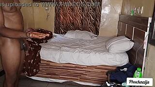 Intense Standing Doggystyle Fuck Pounds Petite Maid's Wet Pussy!